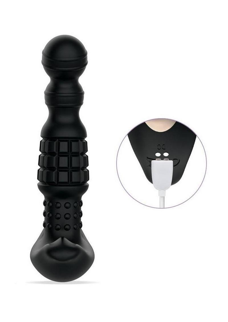 Pineapple Man Rolling Bead Vibrating Prostate Massager