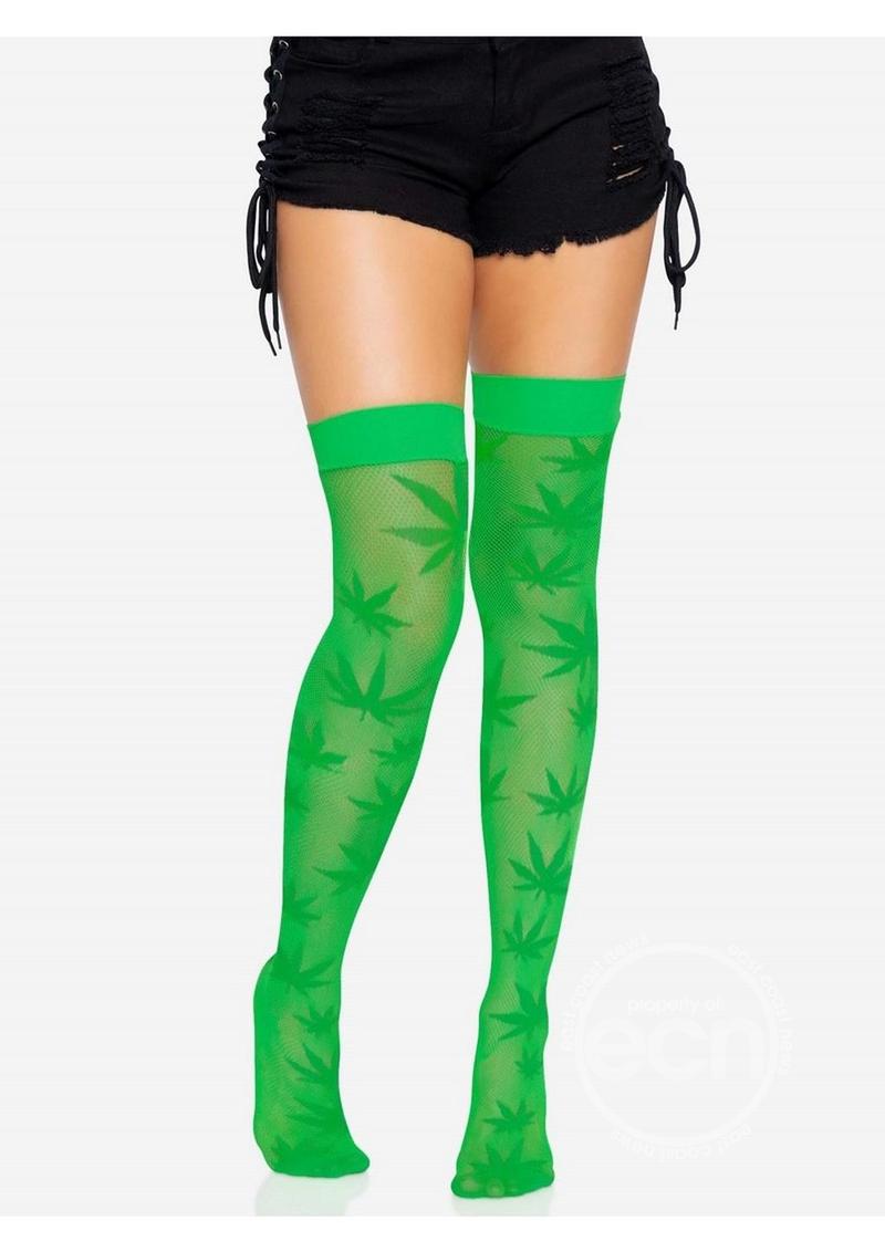 LA 420 Net Thigh High