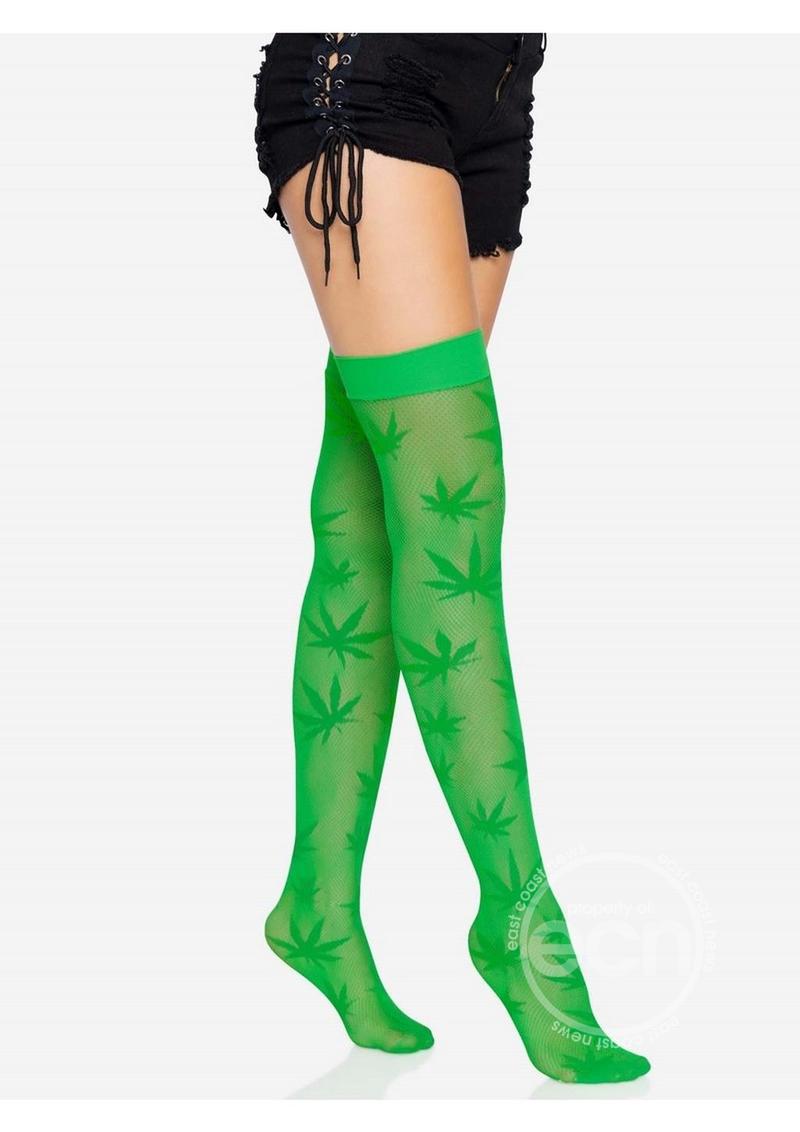 LA 420 Net Thigh High