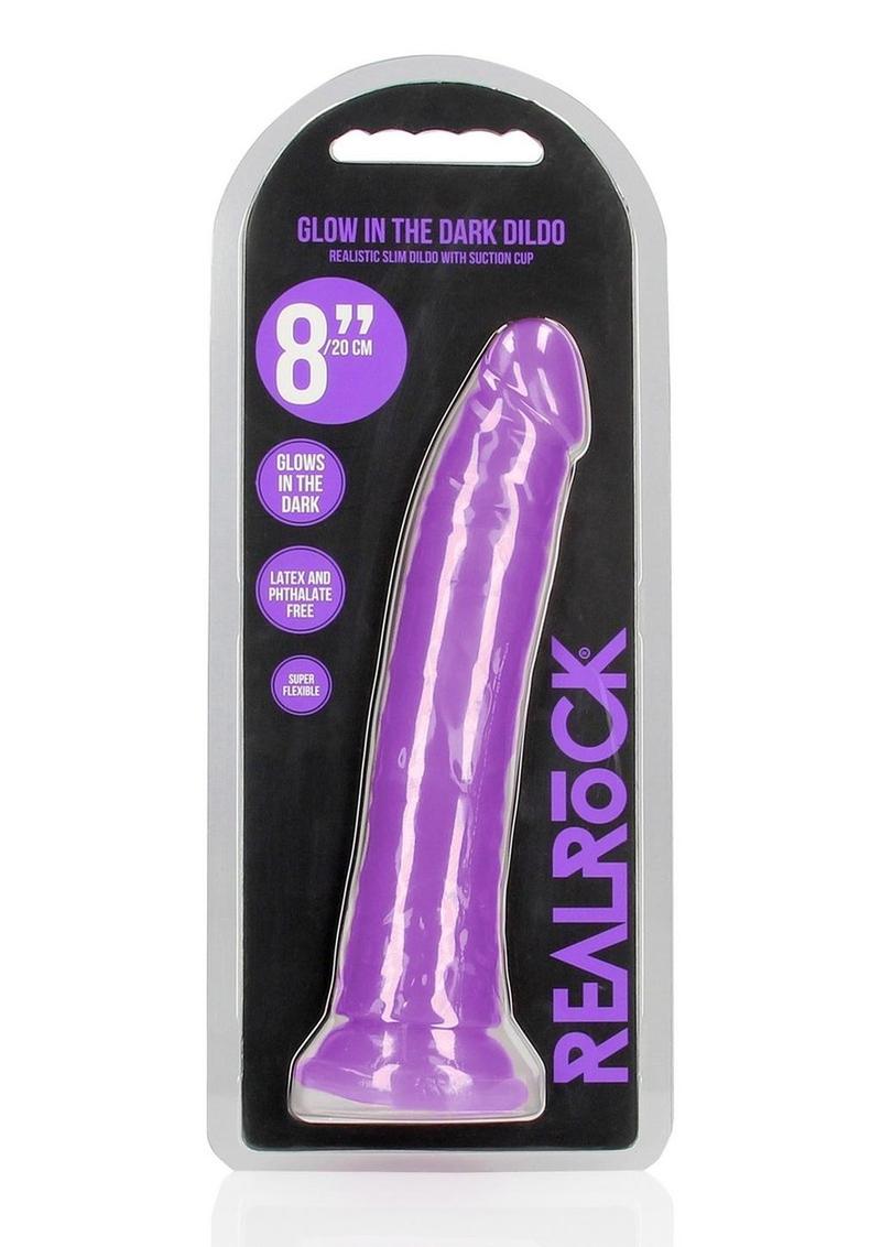 RealRock Slim Glow in the Dark Dildo
