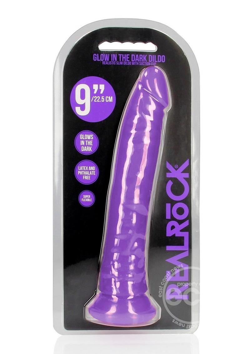 RealRock Slim Glow in the Dark Dildo