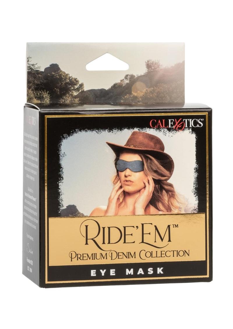Ride 'em Denim Eye Mask