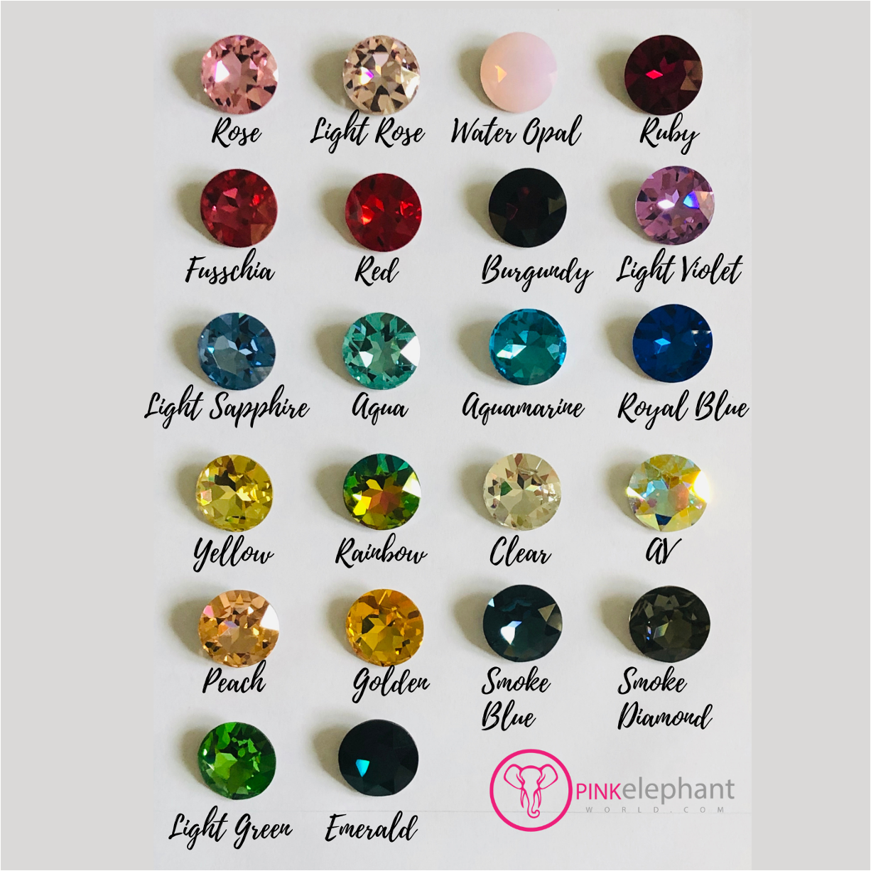 Pink Elephant Jeweled Plug