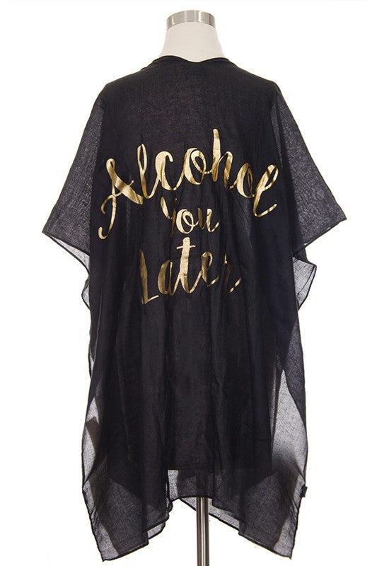 Wordy Beach Cover Up