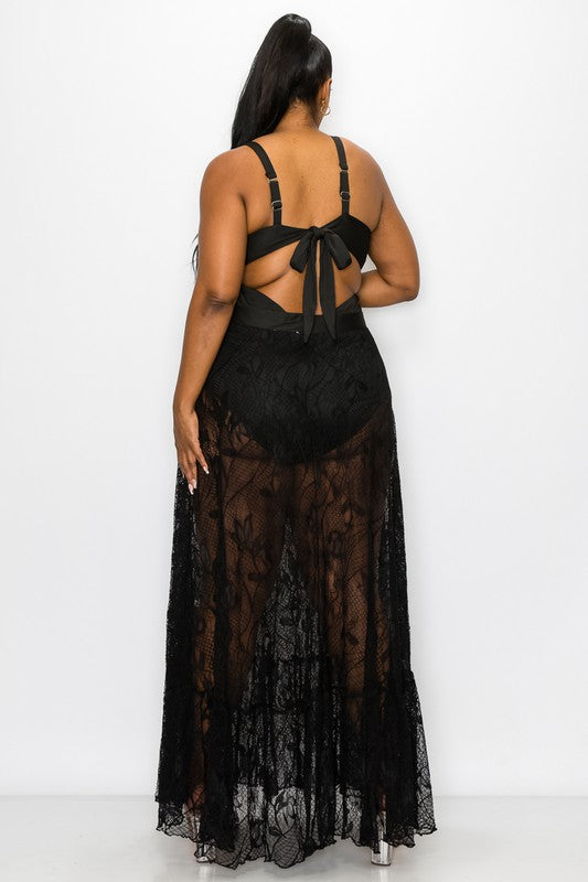 Lace Skirt Suit