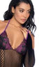Purple Fishnet Body
