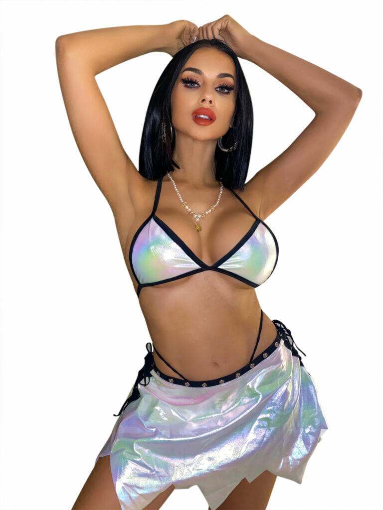 Black Trim Holographic 3 Pc