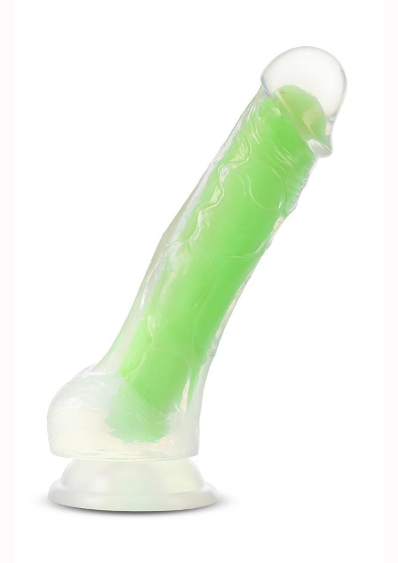 Neo Elite Glow in the Dark Dildo with Balls