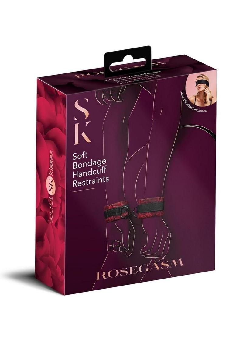Secret Kisses Rosegasm Soft Bondage Cuffs