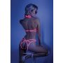 Glow Black Light Halter Bodysuit