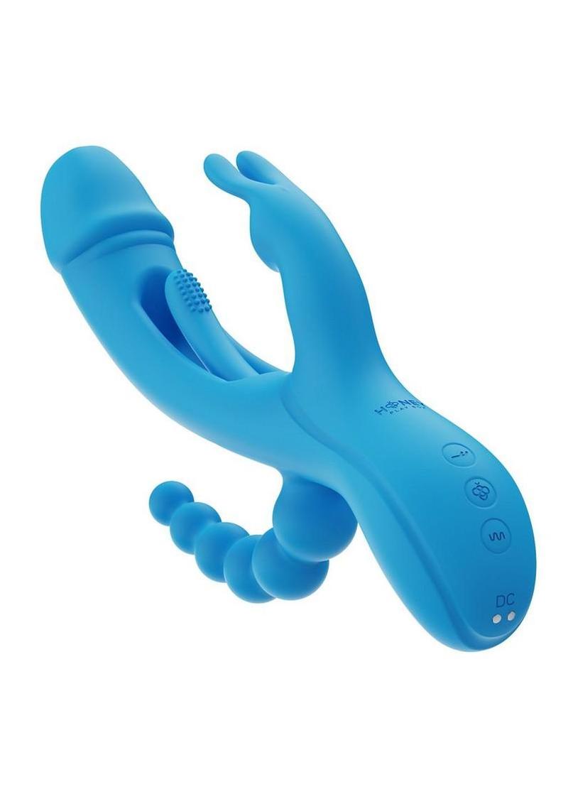 Trilux Kinky Finger Rabbit Vibrator with Anal Beads