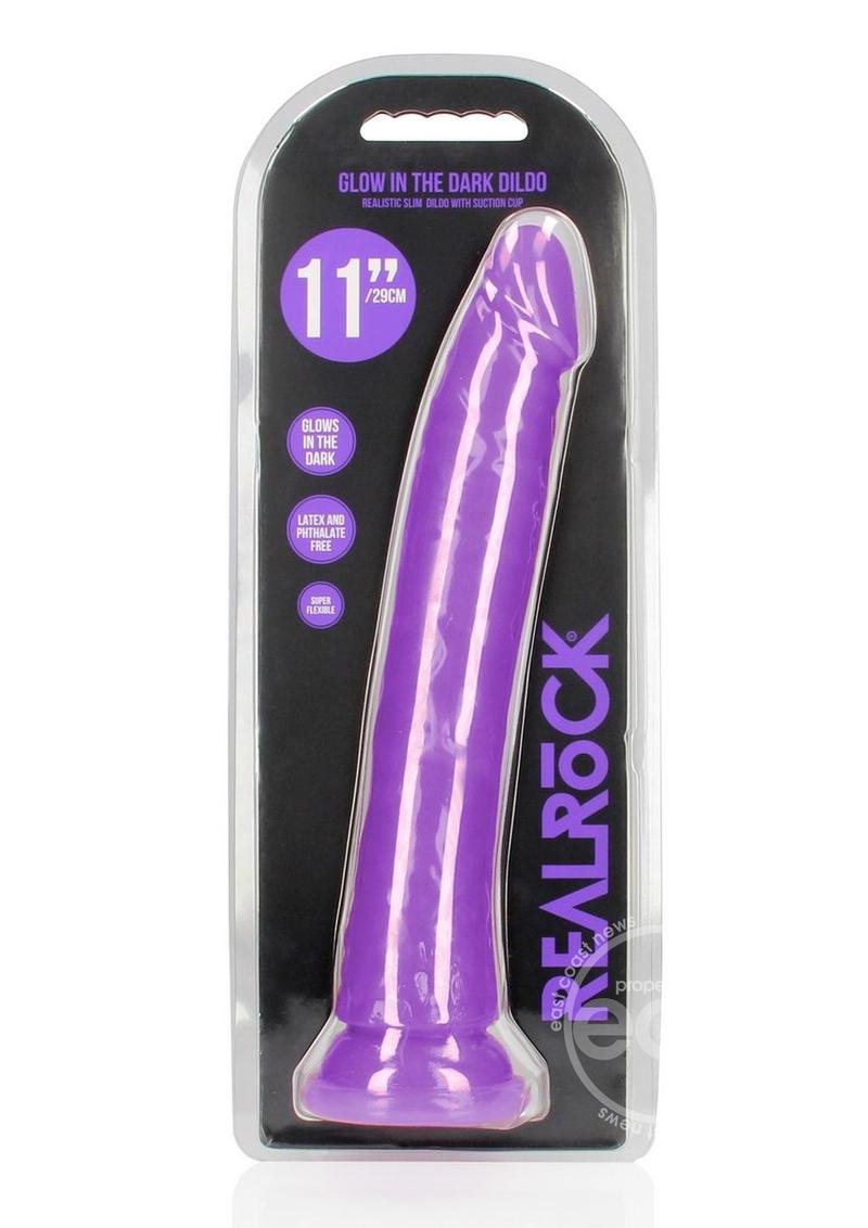 RealRock Slim Glow in the Dark Dildo