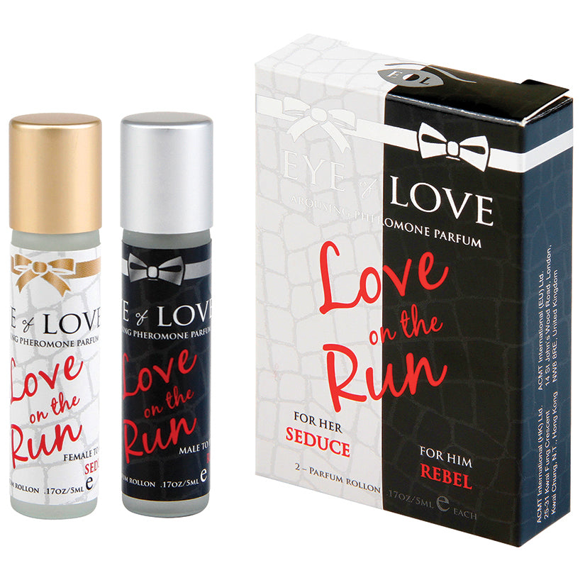 Eye Of Love Pheromone Mini Roll On Set- Rebel And Seduce