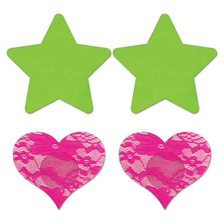 Fantasy Lingerie Glow Pasties 2PK