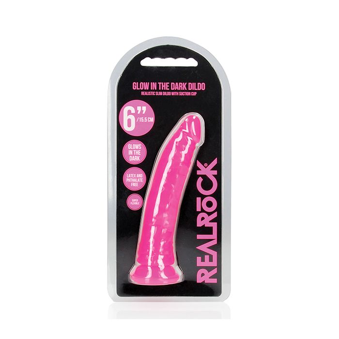RealRock Slim Glow in the Dark Dildo
