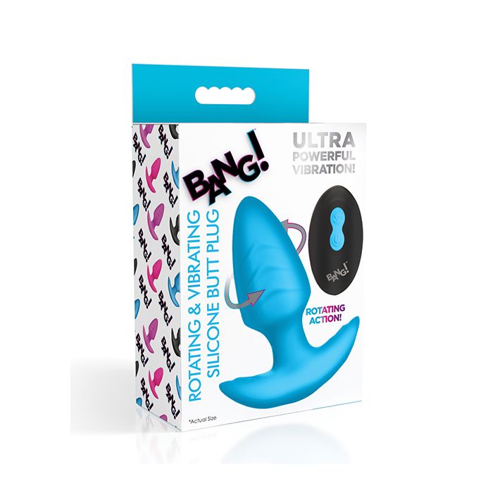 Bang! Butt Plug Rotating & Vibrating w/Remote