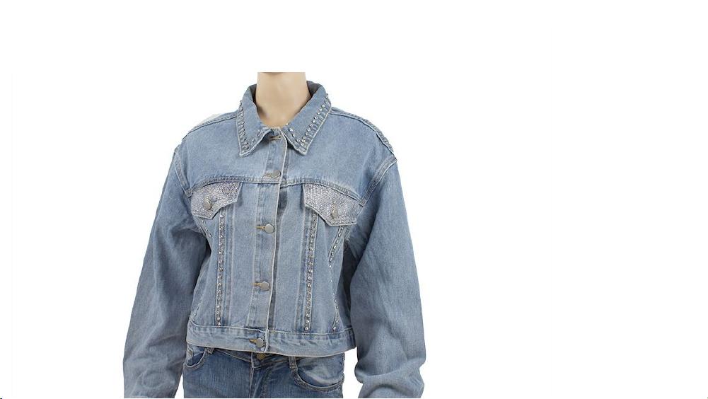 Jean Jacket with Rhinestones