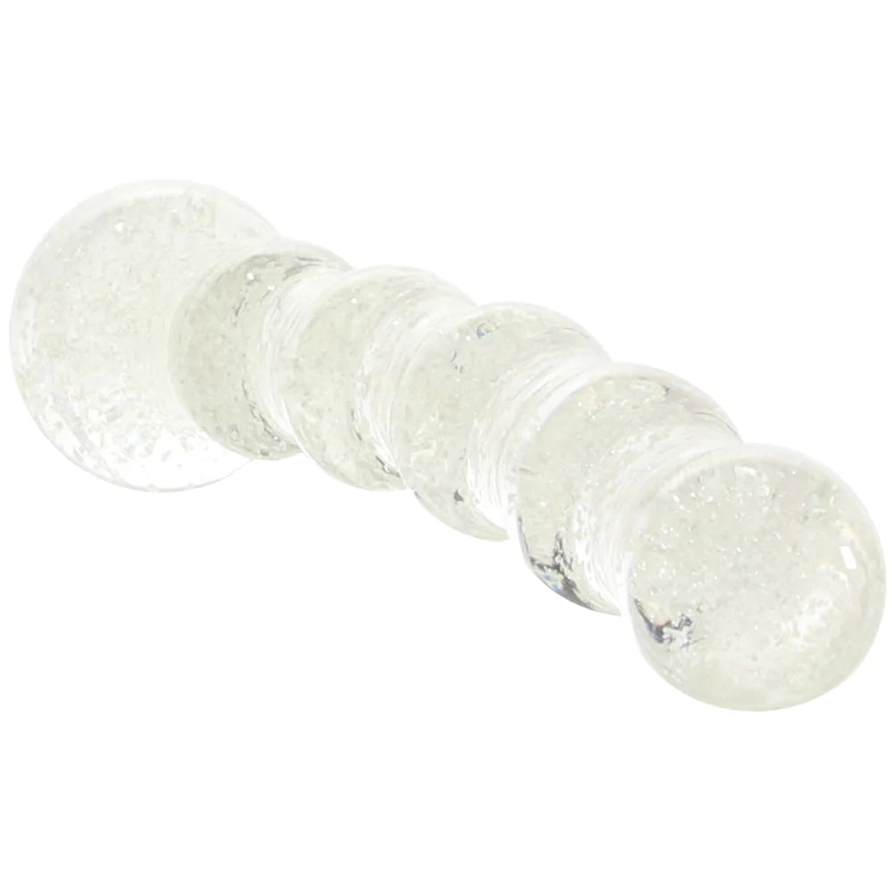 WhipSmart GITD Beaded Glass Dildo