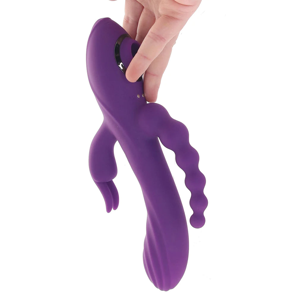 Fourgasm Triple Stimulator Sucking Rabbit Vibe