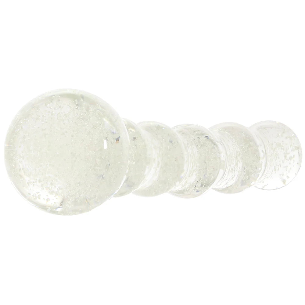 WhipSmart GITD Beaded Glass Dildo