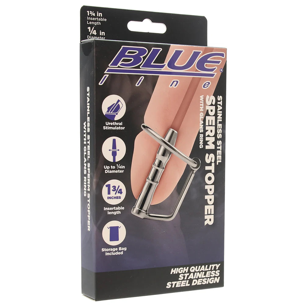 Blue Line Steel 30mm Sperm Stopper with Ring