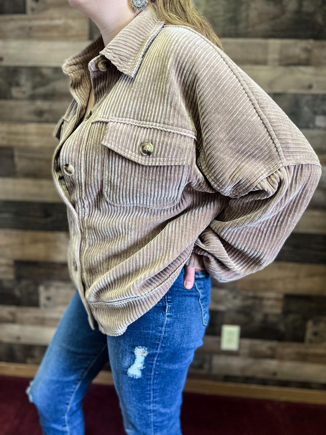 Corduroy Two Pocket Jacket